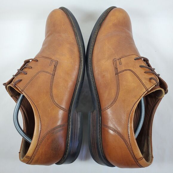 Johnston Murphy Tabor Plain Toe Oxford Shoes Brown 20 3360 Men's 13 M - Picture 5 of 8